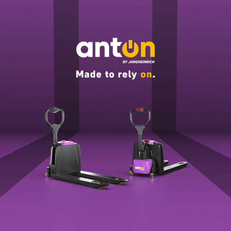 Electric pedestrian pallet truck | PTL 1.5 | 560 x 1150mm | Tandem wheel | AntOn by Jungheinrich