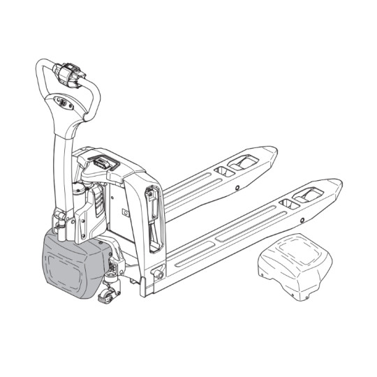 AntOn by Jungheinrich self-service package for PTL 1.5 - replace drive cover (for trucks with support wheels) | Jungheinrich