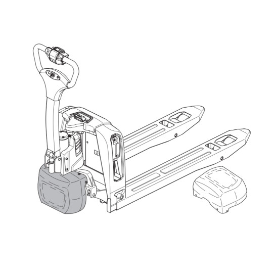 AntOn by Jungheinrich self-service package for PTL 1.5 - replace drive cover (for trucks without support wheels)