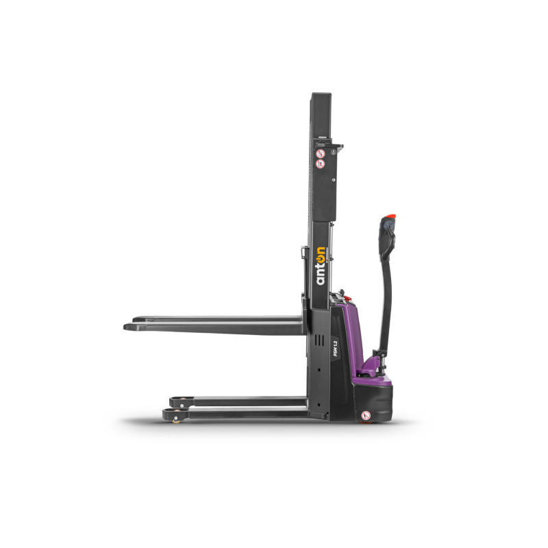 Electric Pedestrian Stacker PSM 1.2 | 1200 kg | Li-ion | AntOn by Jungheinrich - width across fork 570 mm