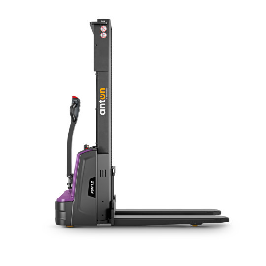 Electric Pedestrian Stacker PSM 1.2 | 1200 kg | Li-ion | AntOn by Jungheinrich - width across fork 685 mm