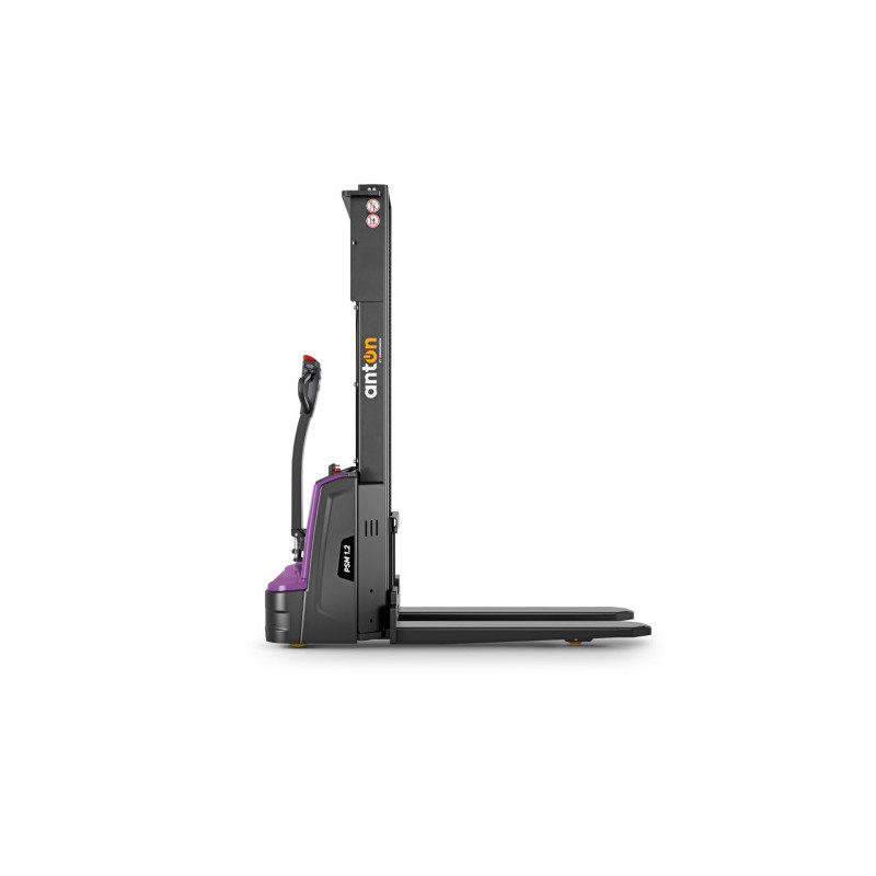 Electric Pedestrian Stacker PSM 1.2 | 1200 kg | Li-ion | AntOn by Jungheinrich - width across fork 685 mm