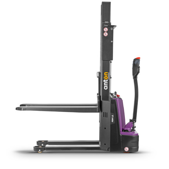 Electric Pedestrian Stacker PSM 1.2 | 1200 kg | Li-ion | AntOn by Jungheinrich - width across fork 685 mm