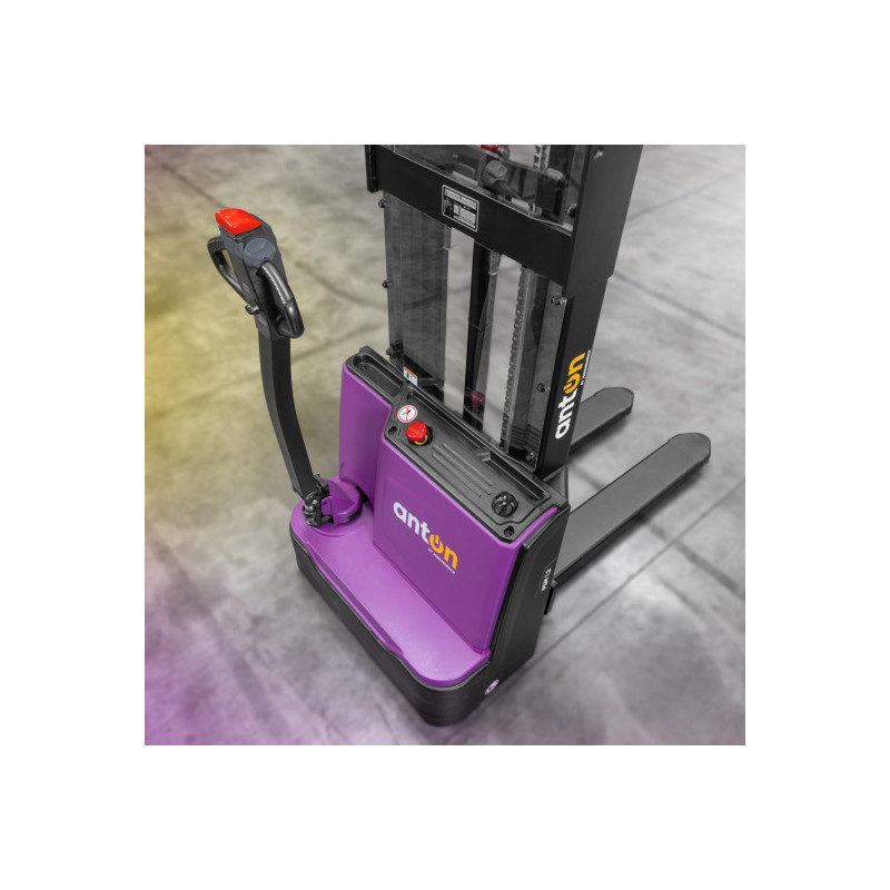Electric Pedestrian Stacker PSM 1.2 | 1200 kg | Li-ion | AntOn by Jungheinrich - width across fork 685 mm